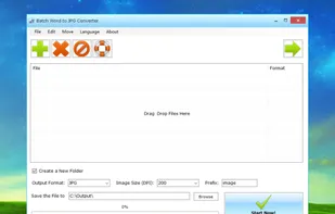 Batch Word to JPG Converter screenshot 1