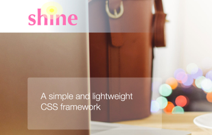 Shine CSS Framework screenshot 1
