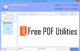 Free PDF Utilities - PDF To Text screenshot 1
