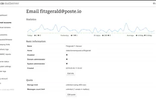 Poste.io screenshot 2