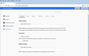 OpenKiosk screenshot 2
