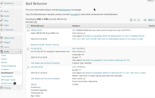 Bad Behavior screenshot 1