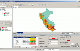 DIVA-GIS, developed using uDig by The International Potato Centre (CIP) in Lima, Peru