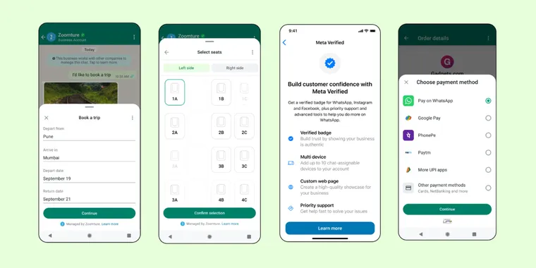 WhatsApp introduces 'Flows' for in-chat business services and Meta verification program