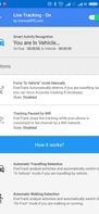 Live Tracking Menu