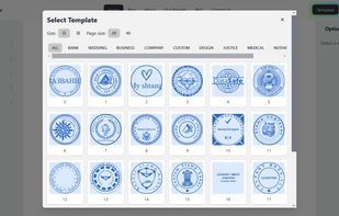 select from a wide range of design templates