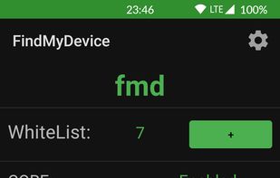 FindMyDevice (FMD) screenshot 1