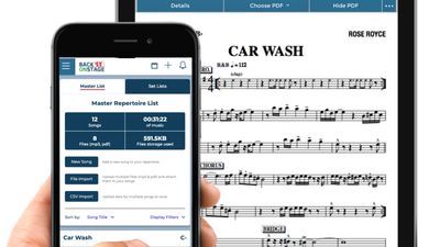 Back On Stage Repertoire Tool lets you organize your entire pdf sheet music library and send out "Smart Setlist"