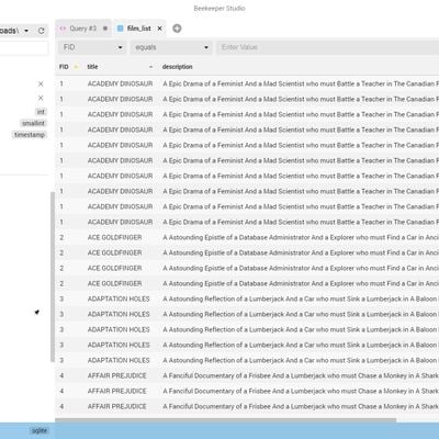 SQL Editor  Beekeeper Studio