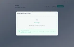 Privacy-first OCR for digitizing your handwritten journals