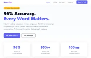 Industry-leading accuracy in 12 main languages. Word-level timestamps for perfect sync. Smart speaker identification that handles rapid conversations. Professional formatting that's actually readable.