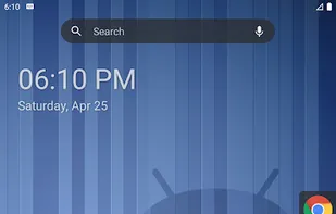 Screenshot from the official Google Play store listing, showing the stock setup (in dark mode) on a portrait-oriented device.
