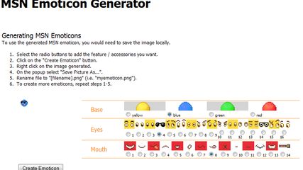 MSN Emoticon Generator screenshot 1