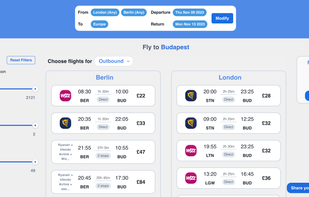 Flights to destination