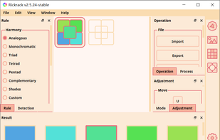 Attach the color set and color board into the depot.