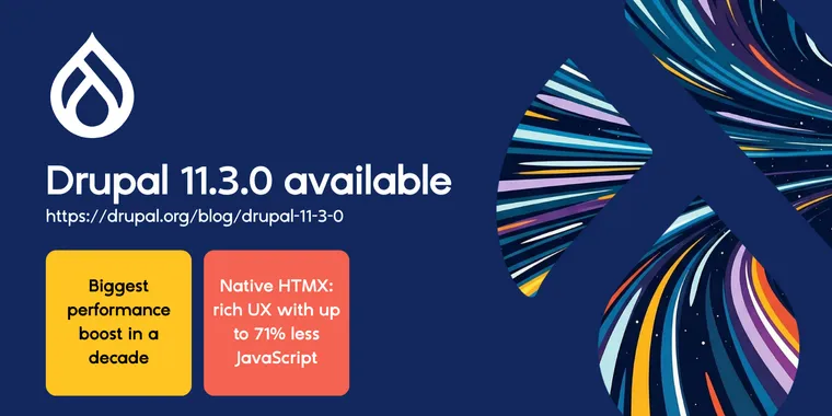 Drupal 11.3 delivers major performance boost, native HTMX, stable navigation module & more image