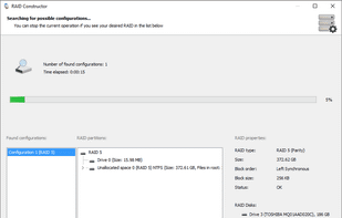 RS RAID Retrieve screenshot 1