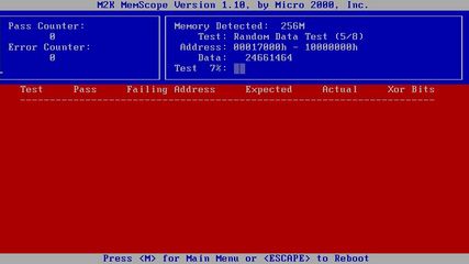 M2K MemScope Memory Tester screenshot 1