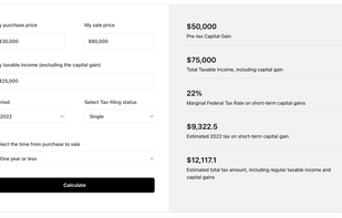 Capital Gains Tax Calculator