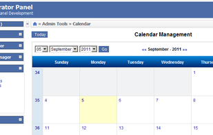 PHP AdminPanel screenshot 1