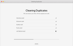 MacFly Pro Cleaner - Cleaning duplicates