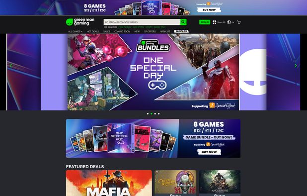 Green Man Gaming screenshot 1