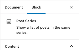 WP Post Series screenshot 1