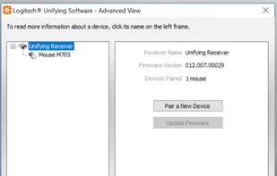 Logitech Unifying Software screenshot 1