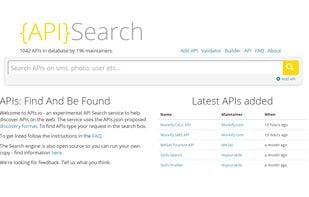 API Search screenshot 1
