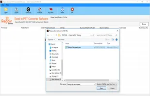 Regain Excel to PST Converter screenshot 1
