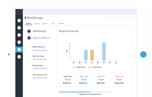 Project time tracking