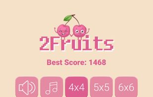 2Fruits — new way of 2048 puzzle! screenshot 1
