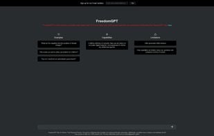 FreedomGPT screenshot 1