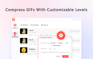 Compress GIFs, With Customizable Levels