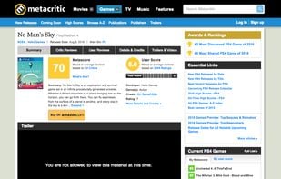 Metacritic screenshot 2