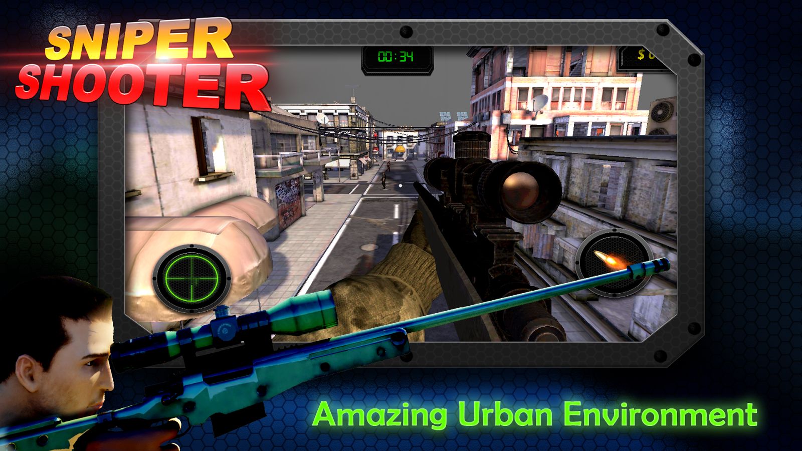 Sniper Shooter: The whole city is on fire, you have a mission to clear the  city with deadly gun