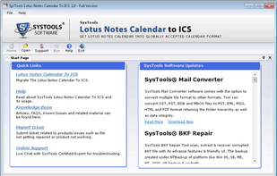 After the Launch of Lotus Notes Calendar to ICS the above mention screen displayed 