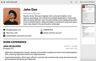 Easy to download PDF file