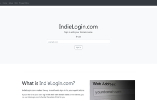 IndieLogin screenshot 1