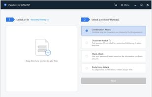 PassRec RAR Password Recovery screenshot 1