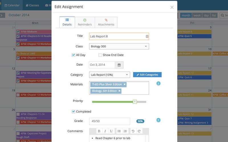 Student Planner - The StudyMinder Homework System School Planner