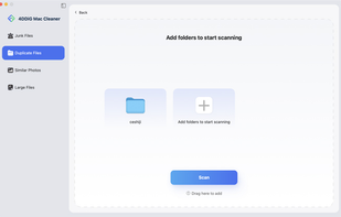 Add Folders to Scan Duplicates