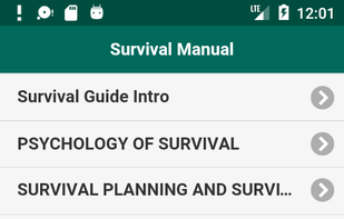 Survival Manual App screenshot 1