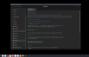 Redox OS running COSMIC Editor