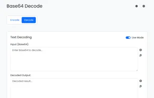 Online Base64 Decode and Encode screenshot 1