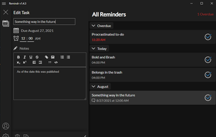 Remindr screenshot 2