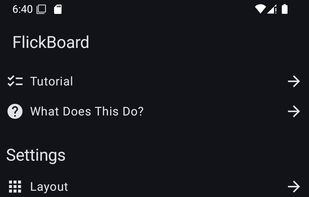 Flickboard screenshot 1