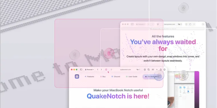 MacsyZones 1.8: Liquid Glass effects, enhanced features & usability improvements image