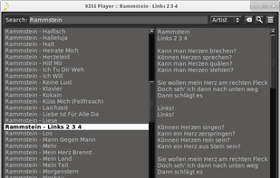KISS Player screenshot 1