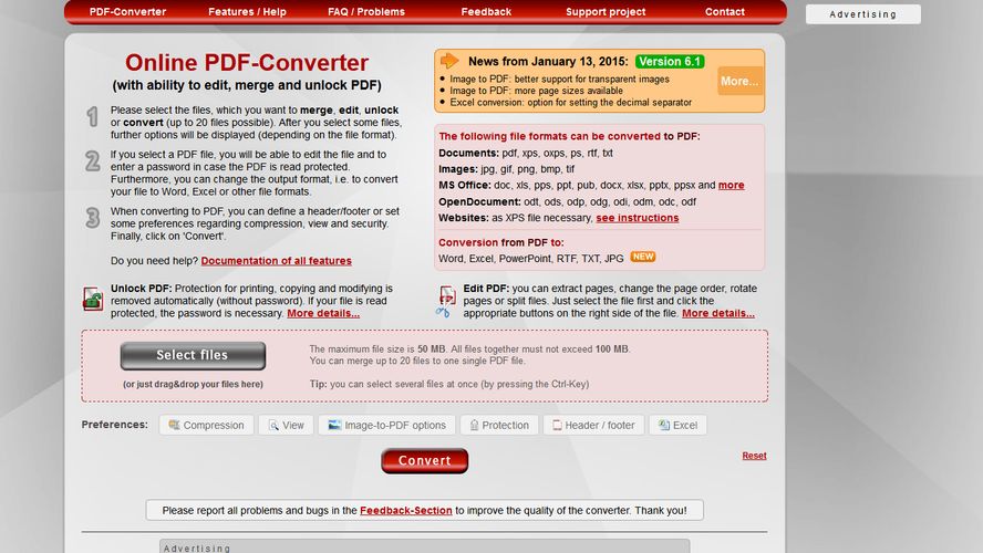 Online2pdf online pdf converter create edit and merge pdf